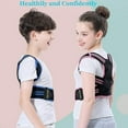 thumbnail image 4 of Graflsoa Children's Adjustable Back Support Posture Corrector - Pink (Dual Support) - Size L, Ergonomic Design for Healthy Spine Alignment and Pain Relief, Ideal for Kids and Teens, 4 of 6