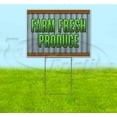 thumbnail image 1 of Farm Fresh Produce (18" x 24") Yard Sign, Includes Metal Step Stake, 1 of 6