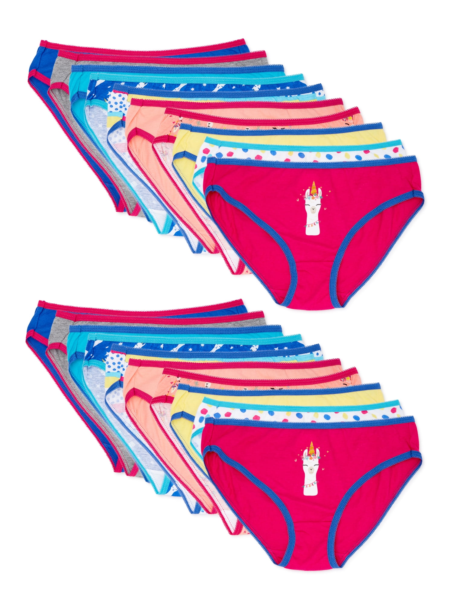 Chili Peppers Chili Peppers Girls Bikini Underwear 20Pack, Sizes 4