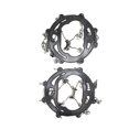 thumbnail image 5 of Crampones para Exteriores, 8 Dientes, Acero Inoxidable, Antideslizantes, para Nieve, Montañismo, Cubiertas para Zapatos, Equipo para Exteriores, Color Negro, 5 of 5