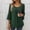 Army Green, variant on Olyvenn Women's Plus Size Ruffle 3/4 Sleeve Blouses Casual Elegant Dressy Crew Neck Double Layers Sparkly Mesh Tunic Tops Red XXL