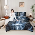 thumbnail image 4 of Castle Fairy Wolves Wildlife Queen Comforter Set,Moutain Woodland Bedding Comforter Set, 4 of 8