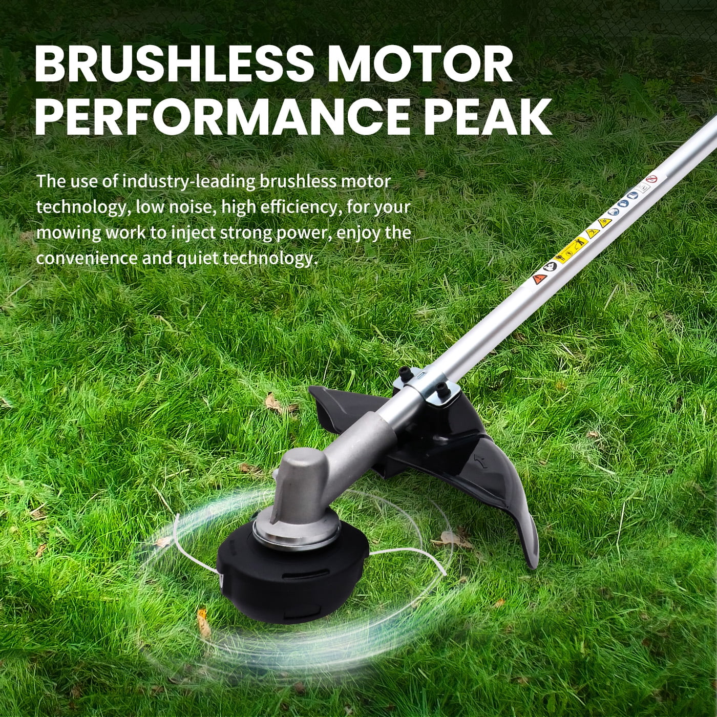 CATGOOD String Trimmer 1000W Electric Weed Eater,40V 4.0Ah Battery Powered Grass Trimmer,Silent Brushless Motor,Powerful Weed Wacker and Durable for Garden Yard Lawn Trimming,Black