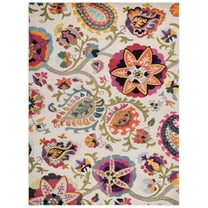SAFAVIEH Monaco Damian Floral Area Rug, Ivory/Multi, 9' x 12'