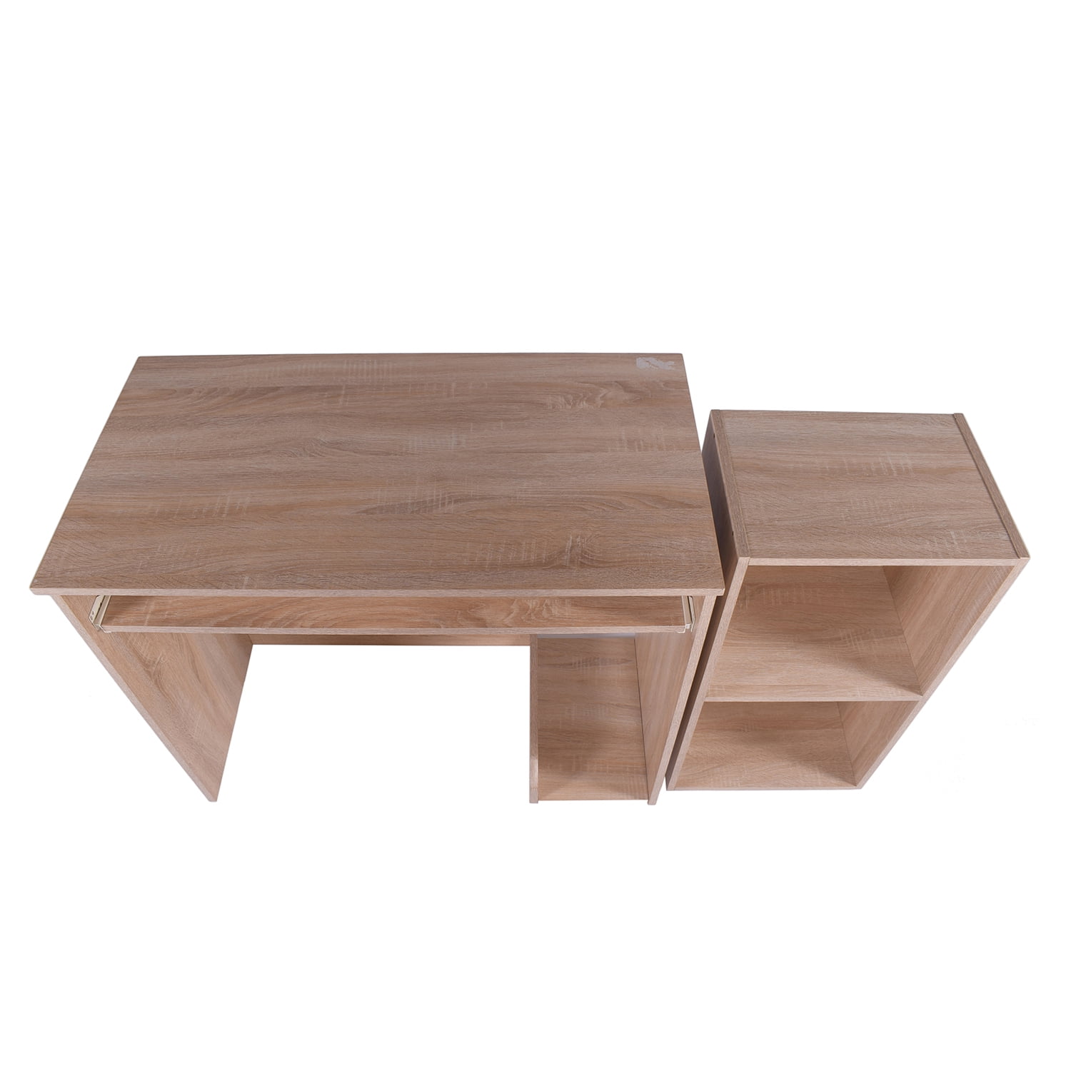 Kepooman Home Office Computer Desk with Storage Board, Study Writing Table, Modern Simple Style PC Desk, Wood Color, 35.43" * 18.9" * 29.53" Kepooman Home Office Computer Desk with Storage Board, Study Writing Table, Modern Simple Style PC Desk, Wood Color, 35.43" * 18.9" * 29.53"