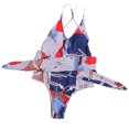 thumbnail image 1 of Aayomet Women's One-Piece Swimsuits Bathing Suits Twist Front Cutout Adjustable Straps Ruched Swimwear,Red L, 1 of 5