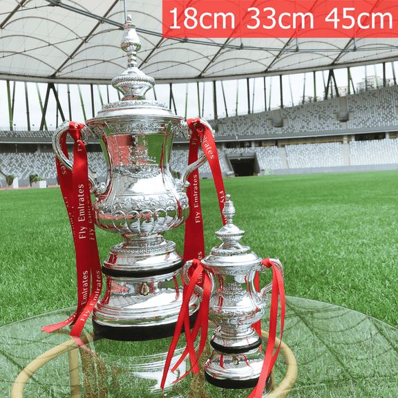 F Cup Trophy, 45 cm Resin Replica Trophy with Ribbon, Christmas Halloween Gifts The Best Gift For Fans