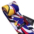 thumbnail image 2 of Barry.Wang Silk Ties for Men Designer Fun Necktie Clip Pocket Square Cufflinks Wedding Party Festival Multicoloured 5PC, 2 of 7