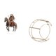 thumbnail image 5 of Adorno De Caballero Acrílico, Centro De Mesa, Impermeable, Regalo, Decoración De Escritorio Con Base Para El Hogar, Estante Colgante De Pared De Metal De 3 Niveles, Decoración, Ahorro De, 5 of 8