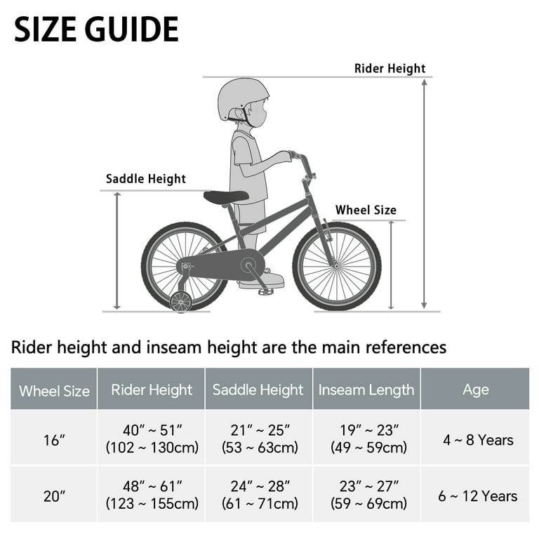 16 Inch Bike Size For An Year Old Boy Glengo 16 Inch Little Kids