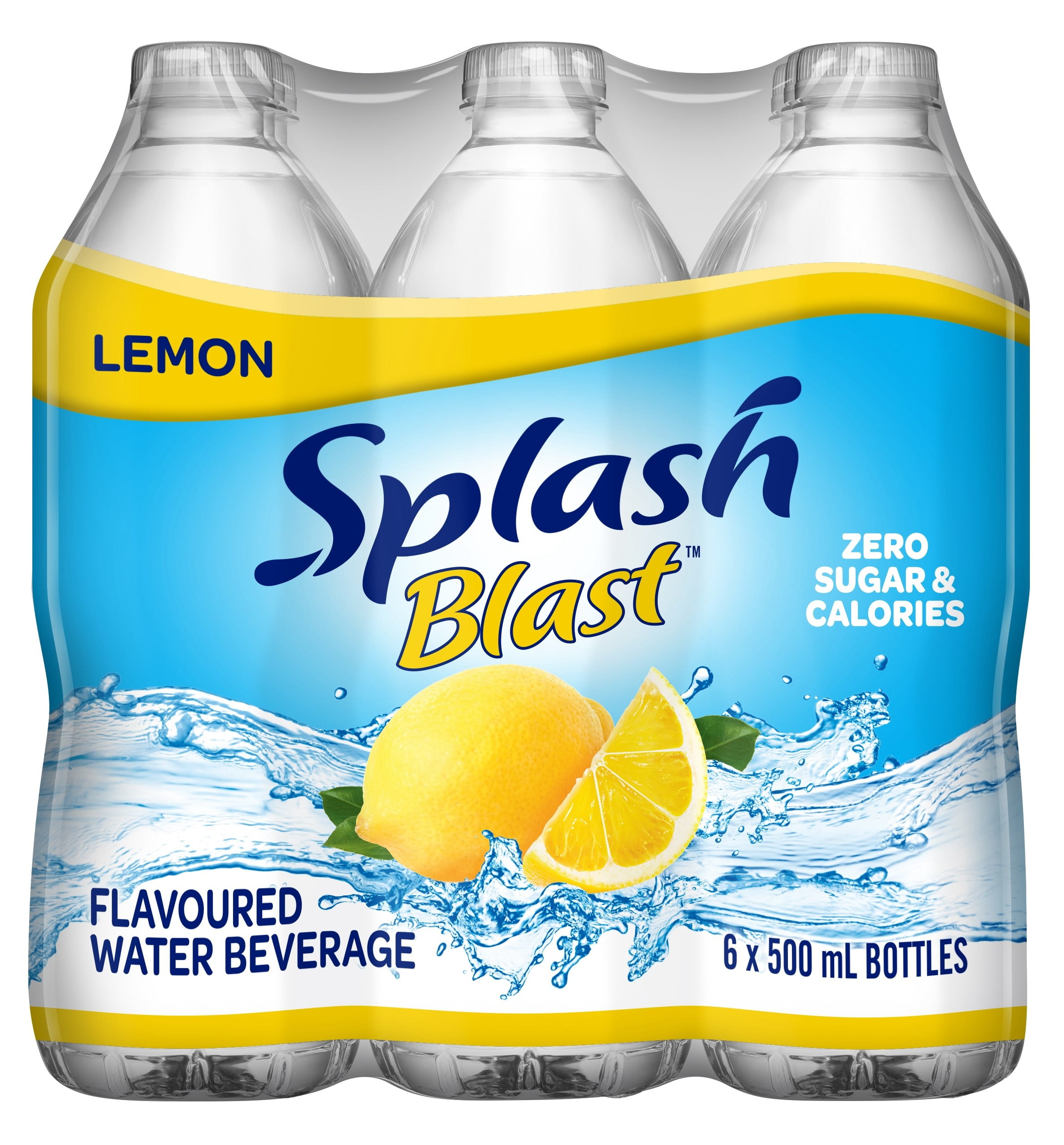 Splash Blast 6x500ml Lemon flavour