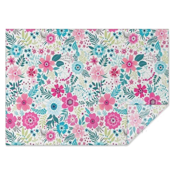 Pioneer Flower Rectangle Tablecloth 60"x84",Waterproof Polyester Rectangle Table Cloth, Wipeable Spillproof Polyester Tablecloth for Dining, Camping, Indoor and Outdoor