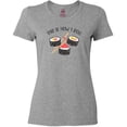 thumbnail image 3 of Inktastic Kawaii How I Roll Sushi Women's T-Shirt, 3 of 5