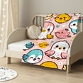 thumbnail image 2 of nygtbtfer Duck Bird Doodle Cartoon Throw Blanket Ultra Soft Warm All Season Decorative Fleece Blankets for Bed Chair Car Sofa Couch Bedroom, 2 of 6