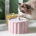 thumbnail image 3 of Cat Water Fountain Ceramic Kitty Water Dispenser With 1.5W Low Voltage Cat Watering Supplies For Living Room Bedroom Pet ShopWise Round, 3 of 10
