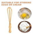 thumbnail image 2 of Clispeed Whisk Wood Handle Beige 1Pcs for Simple and Practical Kitchen Tool, 2 of 8