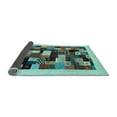 thumbnail image 2 of Ahgly Company Indoor Square Abstract Light Blue Contemporary Area Rugs, 6' Square, 2 of 4