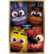 Five Nights at Freddy's - Quad Wall Poster, 22.375" x 34", Framed