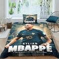 thumbnail image 1 of Kylian Mbappé Captain 3-Piece Single Bedding Set, France Football Star Bed Set, Aesthetic Pattern, 100% Soft and Pleasant Microfiber, 1 of 5