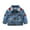 Dark Blue, variant on Odeerbi 2025 Fashion Kids Coat Boys Girls Thick Coat Denim Print Jacket Clothes Children's Jacket