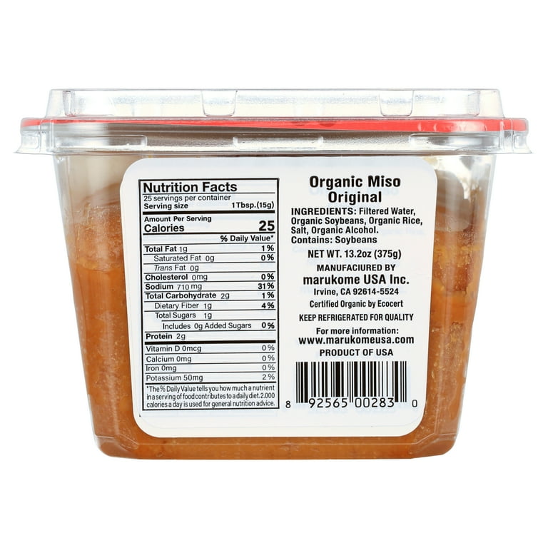 Marukome Organic Miso Broth, Gluten-Free Vegetarian, 13.2 Ounce