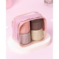 thumbnail image 3 of Mrsdry Travel Containers for Toiletries, TSA Approved Travel Size Toiletries 4 Pack, Refillable Containers, With Clear Bag, Leak Proof Silicone Jars, Essentials Creams Jars Carrying Small Items, 3 of 16