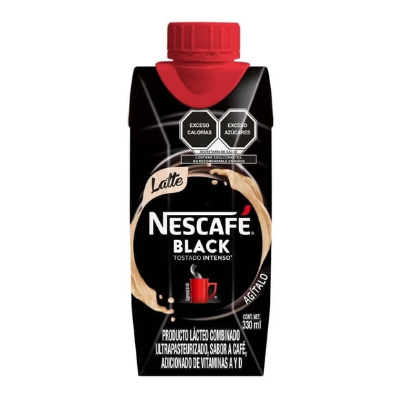 Producto lácteo Nescafé black latte tostado intenso 330 ml