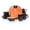 Orange, variant on Stoneware Sonoma 16pc Dinnerware Set, Black + Speckled Spin Wash Orange