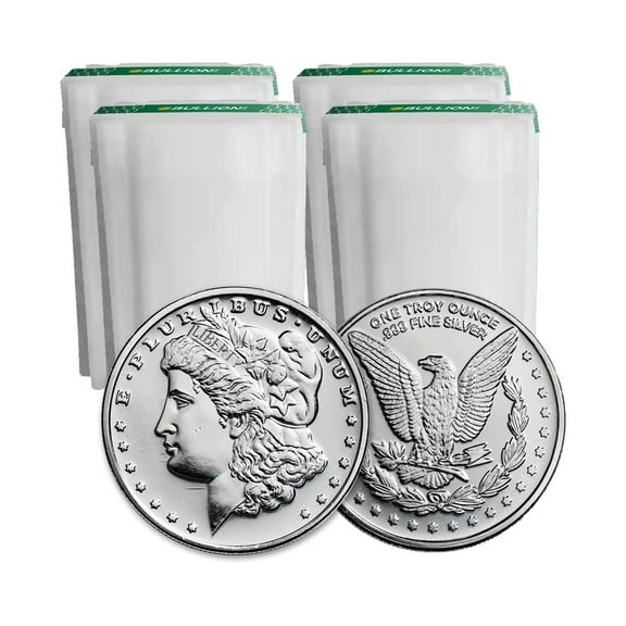 1 oz Silver Morgan Dollar Design Round - Lot of 100
