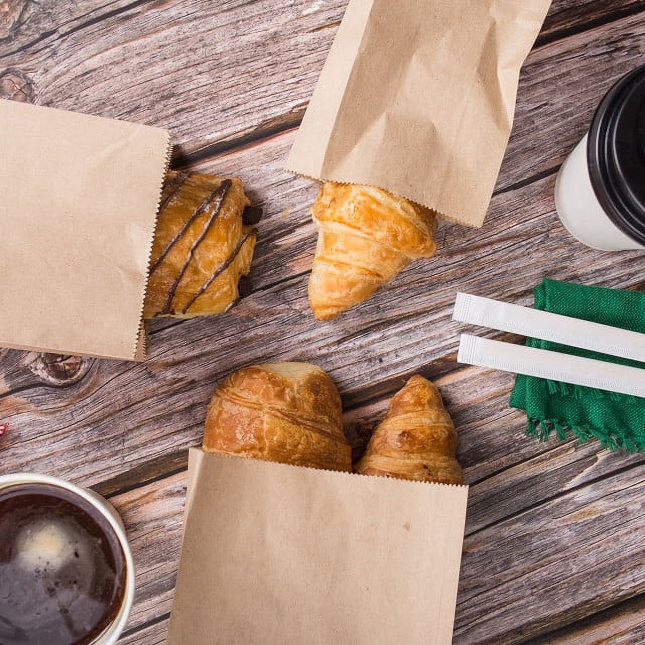Kitchsy [8 lb - Pack of 1000] Premium Recyclable Paper Bags - Durable & Sustainable Grocery Totes for Shopping & Gifts - Responsibly Sourced & Stylish - Reduce Plastic Waste Now!