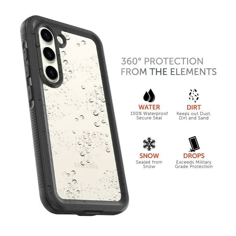 Body Glove Tidal Waterproof Phone Case for Samsung Galaxy S23 5G - Black/Clear Body Glove Tidal Waterproof Phone Case for Samsung Galaxy S23 5G - Black/Clear