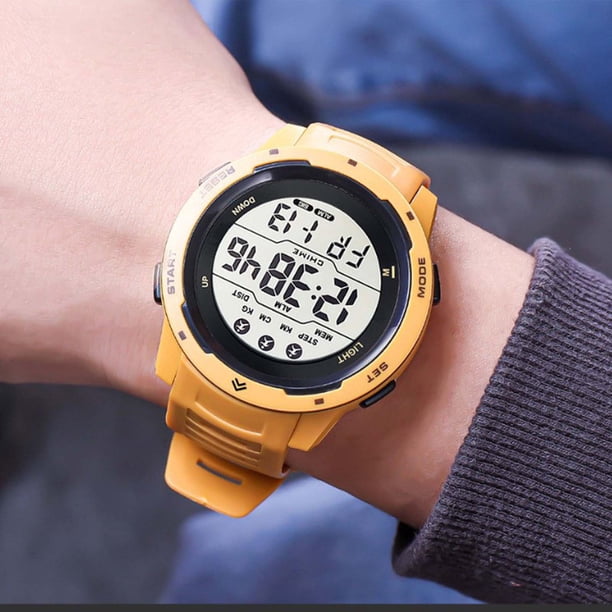 Reloj Deportivo Digital Multifuncional Resistente Al Agua Con Sincronización Luminosa Para Hombre Reloj Deportivo Al Aire