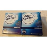 2 pack Alka-Seltzer Effervescent Tablets Original 24 Tablets, exp 8-19