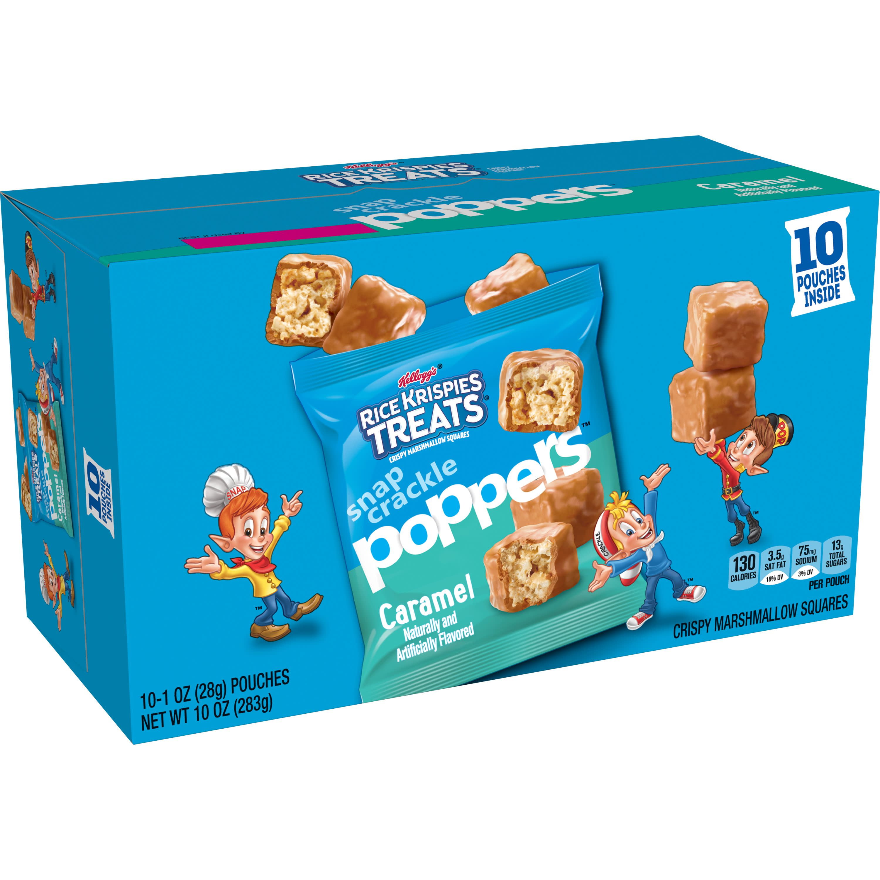 Kellogg's Rice Krispies Treats Snap Crackle Poppers, Crispy Marshmallow