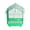 green, variant on YML Group 1114BLK House Top Style Small Parakeet Cage, 11" x 9" x 16"