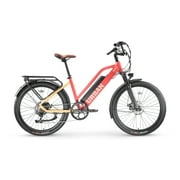 Vélo électrique XPRIT Urban Basic (moteur 500 W, batterie 48 V/13 Ah, vitesse maximale de 28 mph, kilométrage moyen de 37 miles), pamplemousse