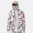 thumbnail image 4 of Balery Orchids Flowers Men's Women's UPF 50+ Sun Protection Lightweight Hoodie Performance Long Sleeve Shirt for Fishing Running-3X-Large, 4 of 9