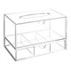 thumbnail image 1 of Caja de almacenamiento de joyas de acrílico cosméticos pintalabios de maquillaje organizador caja de soporte (2 cajones ), 1 of 8