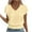 Yellow, variant on Cute Summer Tops for Women Ruffle Smocked Hem Cap Short Sleeve V Neck Eyelet Blouse Cropped Tees Loose Fit (XL, Blue)