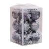 thumbnail image 1 of Juego de bolas decorativas de Navidad de 12 Uds., adornos de bolas colgantes de árbol (gris) Tmvgtek Oficina Multiescena Multifunción, 1 of 5