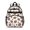 Football Icon White, variant on Football Icon White Pattern Backpack for School, Cute School Bag with Adjustable Shoulder Straps and Padded Back, 15.25"x11.5"x5.25"