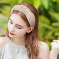 thumbnail image 2 of Women's Sweet Solid Tie Headband Knot Design Hair Hoop Accessory Hairpin, 2 of 8