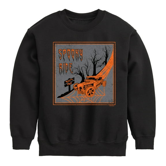 Hot Wheels - Halloween - Spooky Ride - Toddler & Youth Crewneck Fleece Sweatshirt