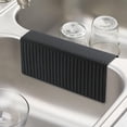 thumbnail image 5 of Bligli Silicone Sink Divider Mat - 11.8x5.3 inch Non-Slip Kitchen Organizer, Dish & Glassware Protector for Double Basins, Scratch & Stain Resistant, Durable & Flexible (Black), 5 of 8