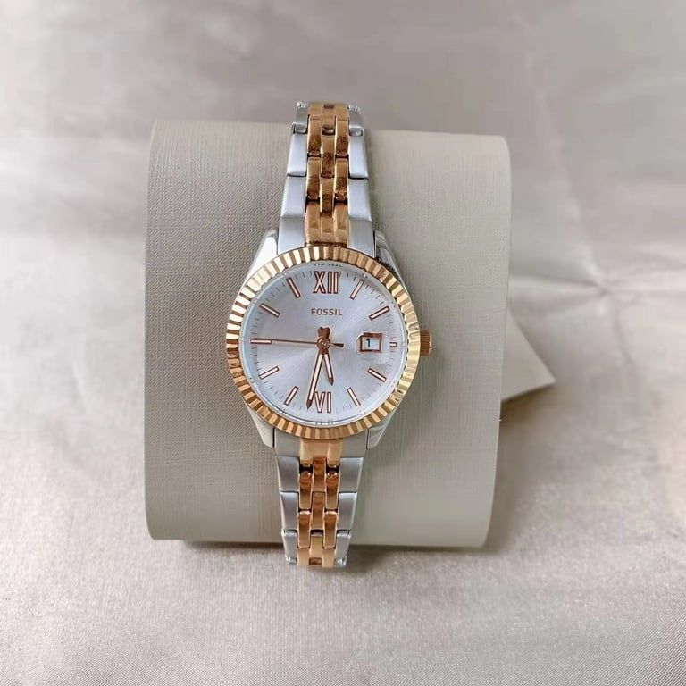Fossil ES4989 Scarlette Micro Three-Hand Date Two-Tone