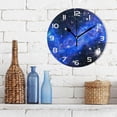 thumbnail image 3 of SKYSONIC Space Galaxy Wall Clock 10 Inch Silent Non Ticking Round Clock Oil Painting Clock Easy to Read Clock for Living Room Bedroom Bathroom Home Decor, 3 of 7