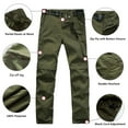 thumbnail image 2 of JOMLUN Boys Scout Pants Hiking Convertible Pants Outdoor Quick Dry Lightweight Zip Off Pants Climbing Casual Trouser Kids Youth Cargo Pants, 2 of 7