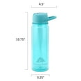 thumbnail image 4 of Ozark Trail 24-Ounce Double-Wall Tritan Water Bottle with Flip Straw Lid, Teal, 4 of 10