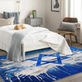 thumbnail image 3 of Star Area Rug 6x9, Blue Rugs for Bedroom Living Room, Modern Carpet, Machine Washable Rug, Non Slip Soft Low Pile Rugs Large Area Rug Home Decor T6&-332, 3 of 7