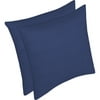 Solid Blue Throw Pillows 2-pack